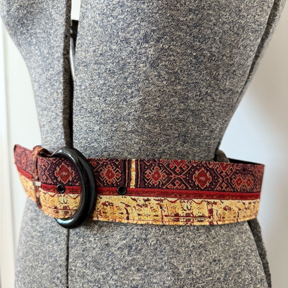 Boho Tapestry Fabric Belt – Size 10 - Picture 5 of 8